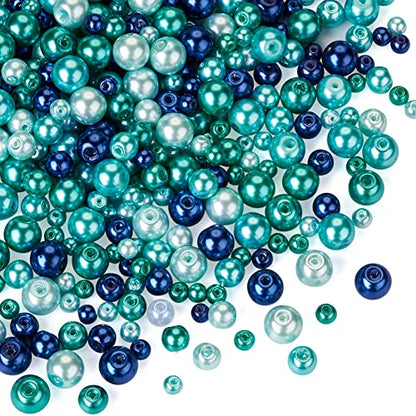 Elecrelive 1840Pcs Glass Pearl Beads 4 (1840 Count)