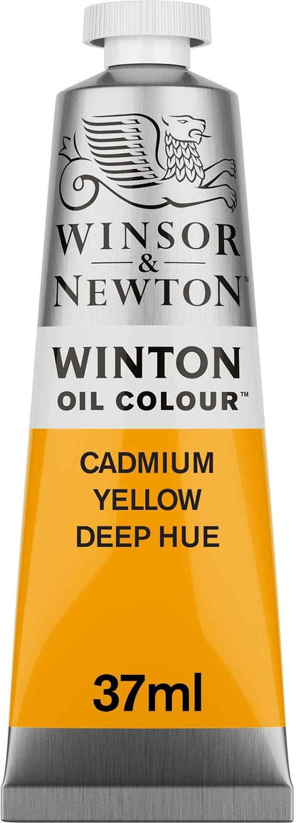 Winsor & Newton Winton Oil Color, 37ml (1.25-oz) Tube, Cadmium Yellow Deep Hue