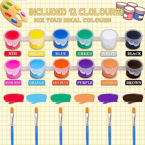 280 Pcs Mini Acrylic Paint Set for Kids (22 Fl Oz)