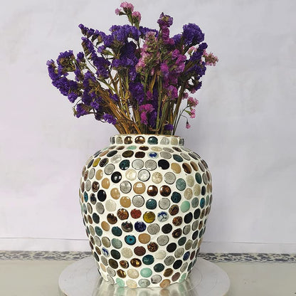 500g 1.1lb Random Color Irregular Ceramics Mosaic Tiles (16 Ounce)