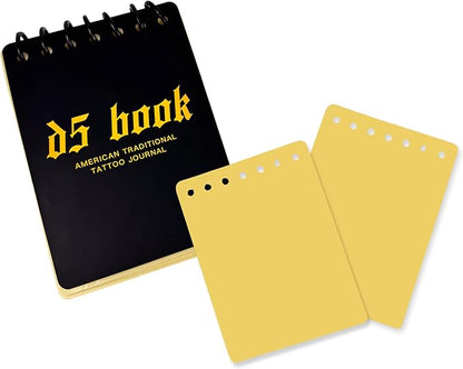 D5 Tattoo Practice Flipbook - 7 Sheets of 3MM Silicone Skin, Create Your Own Tattoo Training Journal, Portable & Reusable for DIY Tattoo Artists, Premium Material, Original Tattoo Practice Book