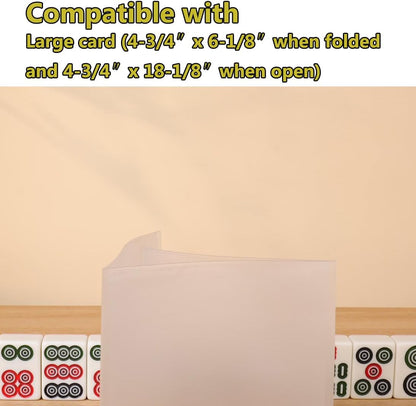 aoG Mahjong Card Holder, Large Print, 1 Pcs, for Mah Jongg Hands and Rules, Non Glare, PVC Plastic, Soft, Durable, 2025