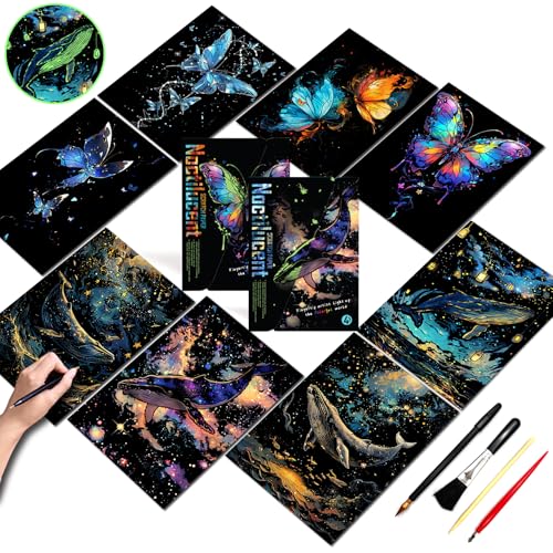 Glow in The Dark Scratch Art for Adults