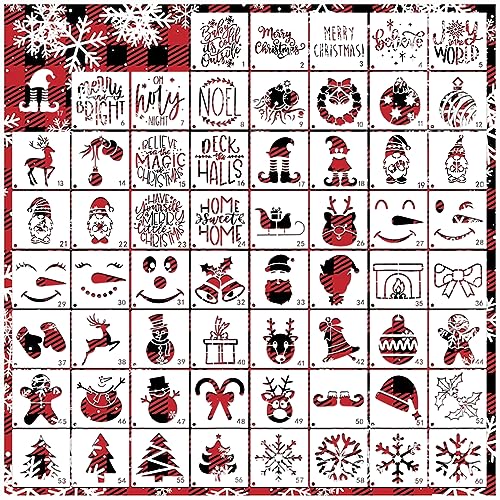 Small Stencils for Painting on Wood Reusable (60 Count)