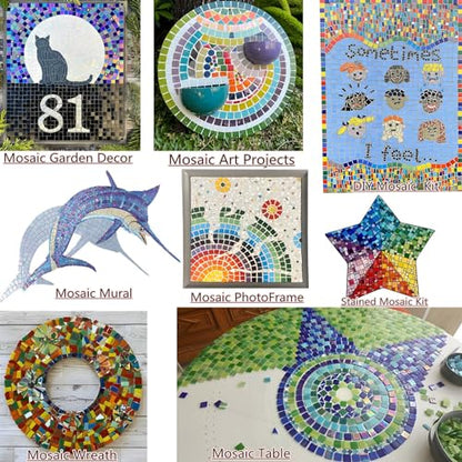Vitreous Mosaic Tiles for Crafts Bulk (2.2 pound(s))