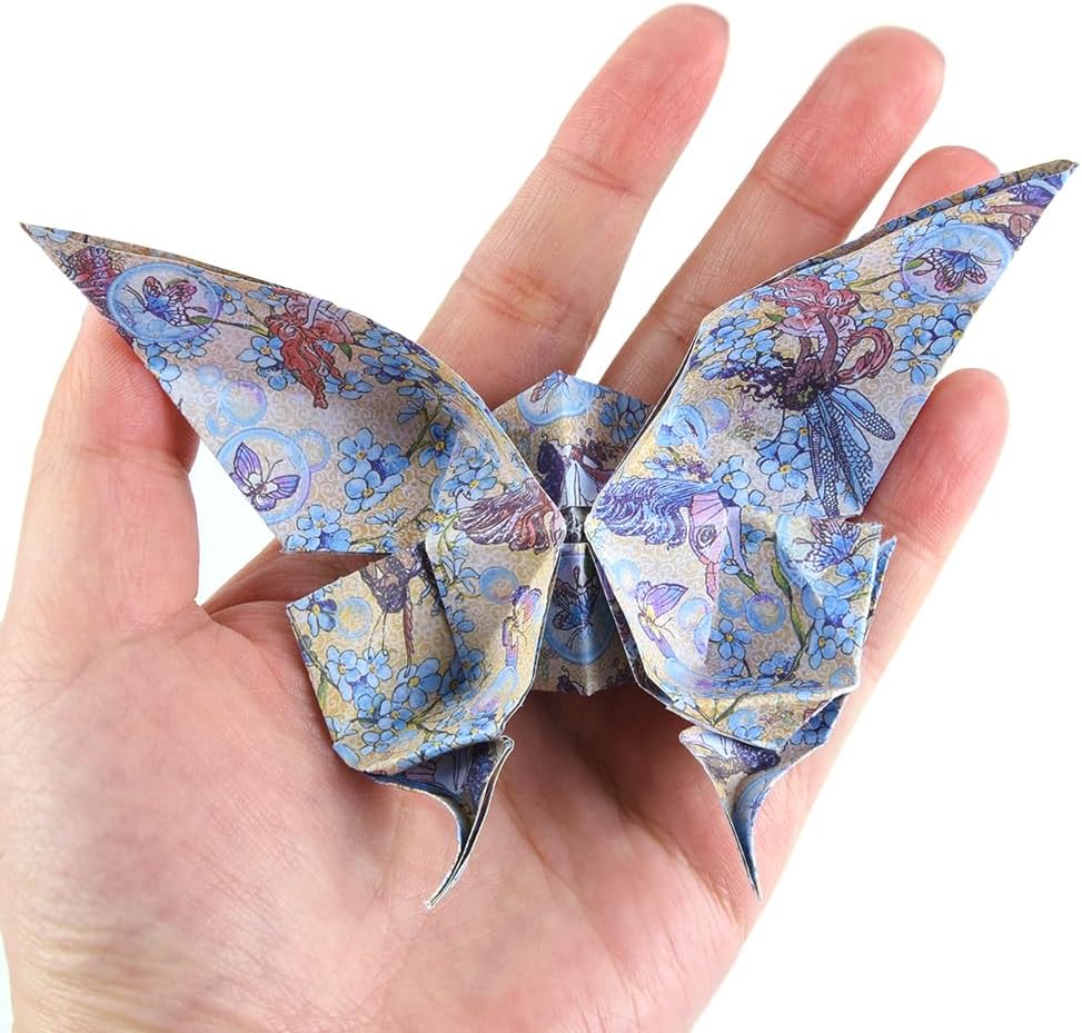 Origami Paper Kit 100 Sheets 70GSM 6 Inch Square Double Sided Color 100 Vivid Solid Colors for Hand Crafts Origami Paper Arts Creativity.Sweet Flower Fairy - Crafty Corner