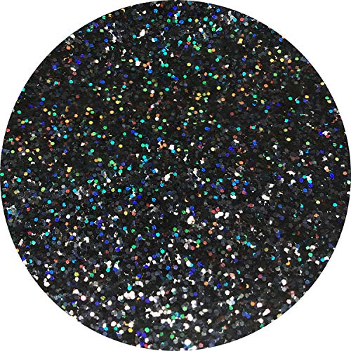 Craft Glitter Shaker Black Holographic 130g Extra Chunky (3.8 Ounce)