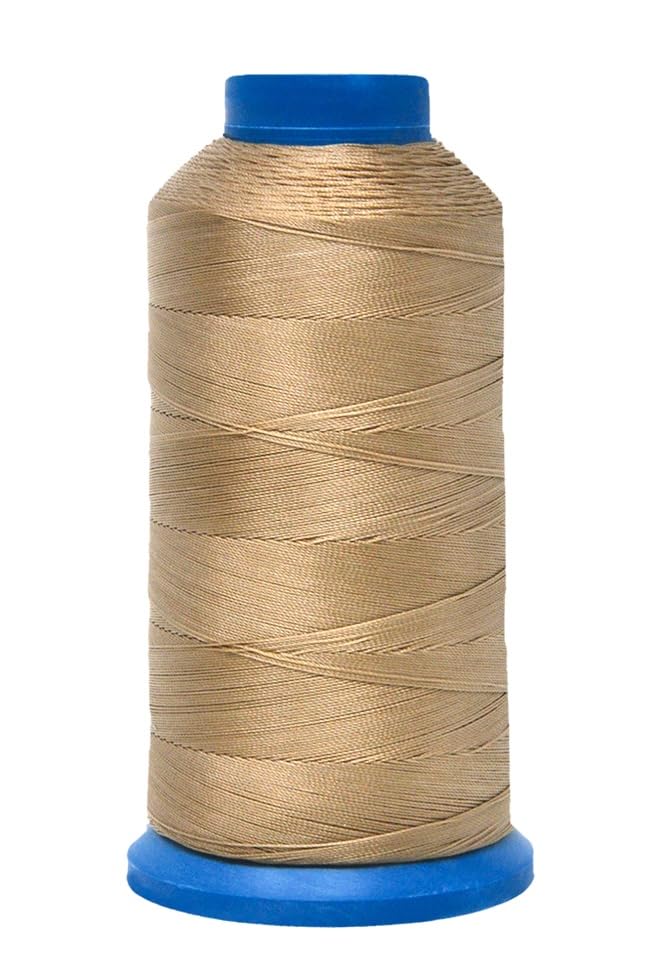 Size 69 210D T70 Black Khaki Bonded Nylon Thread (18000 Foot)