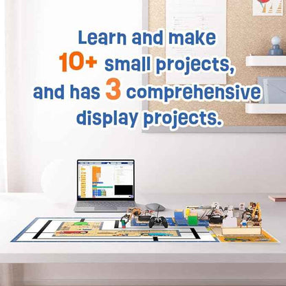ACEBOTT 3-in-1 ESP32 IoT Control Smart Factory Starter Kit, Electronics Programming Kit Compatible with Arduino Scratch Online Tutorials, School DIY Education Solution Series STEAM Set for Teens 12+