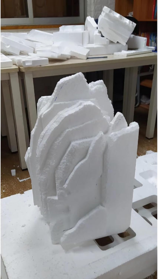 Crafare Craft Foam Blocks 10X10X4 Inch Polystyrene Squares Foam Block for Crafting for Arts School Projects Sculptures Floral Arrangements Modeling and Centerpieces
