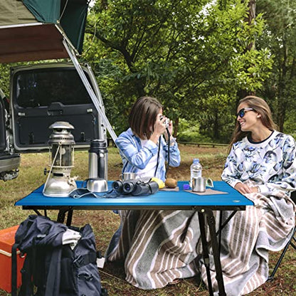 Portable Camping Table with Adjustable Legs