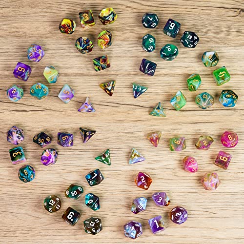 8 Sets Polyhedral Dice D&D (9.87 Ounce)