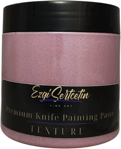 Premium Palette Knife Painting Paste|Texture Paste|Authentic Bright Colors|Ready to Use|Easy to Apply| 6oz (Plum)