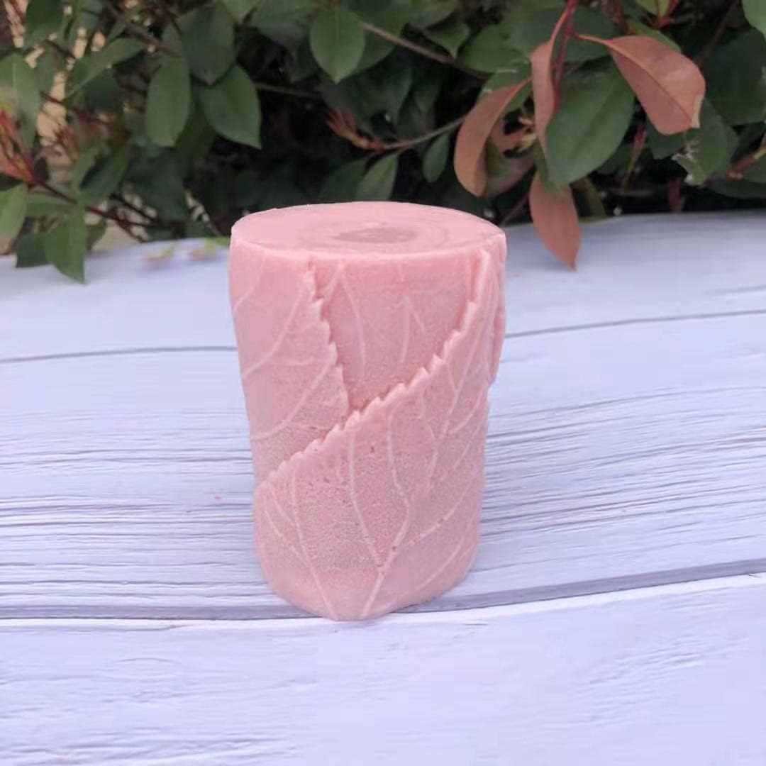Tree Leaf Candle Mold Silicone Clay Soap Mould for Making Soy Wax Beeswax Candles Handmade Art Craft Fondant Cake Decor
