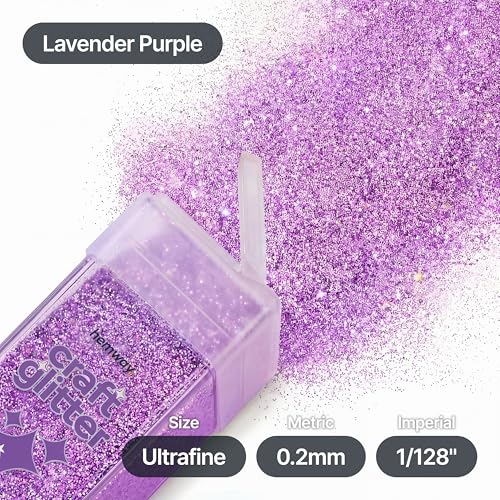 Craft Glitter Shaker Lavender Purple 130g Ultrafine (4.5 Ounce)