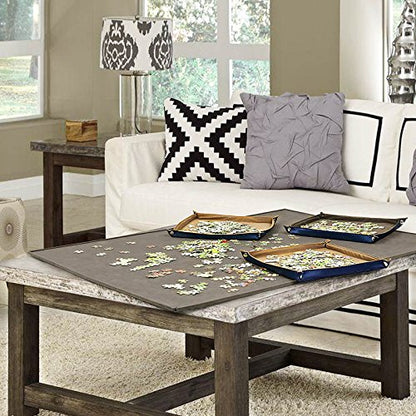 1500 Piece Jigsaw Puzzle Board with Padded Cover