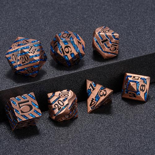 Inlay Metal DND Dice Set (7 Count)