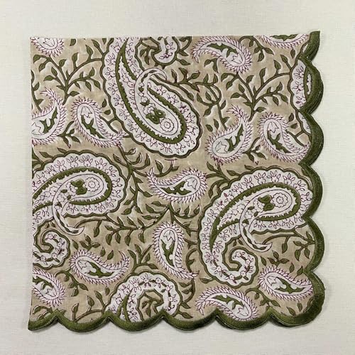 Hand Block Print Cloth Napkins (4 Count)