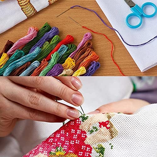 Cross Stitch Stamped Full Embroidery Kits DIY 11CT Cotton Thread Printed DIY Needlepoint Kits Craft Needlework Set Cross