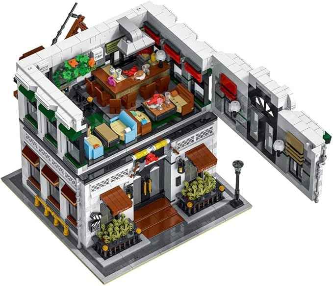 General Jim's Modular City Building Set – Lobster Seafood Restaurant Edition - MOC City Alternative Brick Set