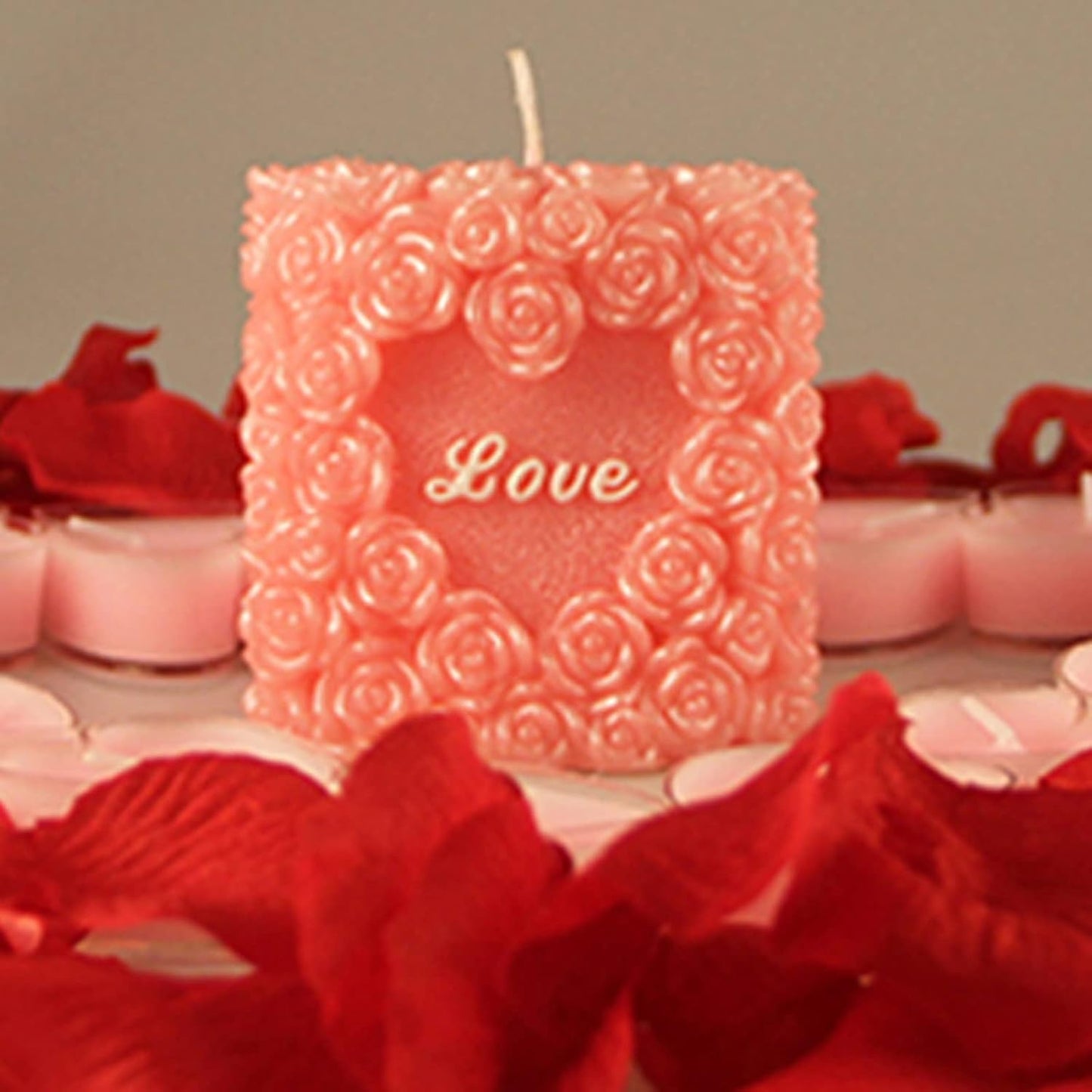 3D Rose Silicone Candle Molds Soap Molds Lovely Wedding Candle Molds Fondant Cake Moulds for Birthday Valentine's Day Wedding