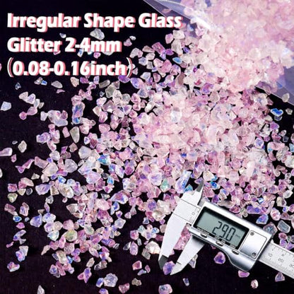 1.8oz 50g Iridescent Crushed Glass