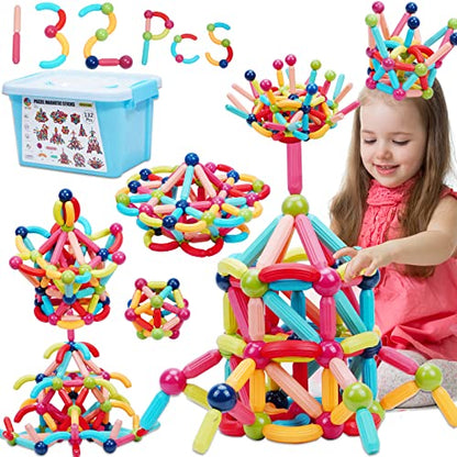 Magnetic Toy Montessori for Kids (132 Count)