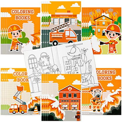 24pcs Fire Truck Coloring Books