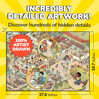 Jigsaw Puzzles 1000 Pieces with Storytelling Comics (1000 Count)