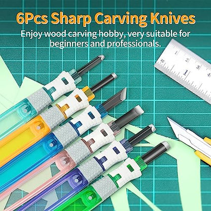 Wood Carving Tools Set (6 Count)