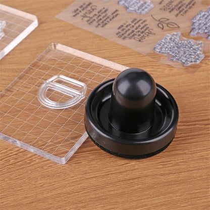 CYFUN DESIGN Rubber Stamp Pressure Tool for DIY Scrapbooking Crafts Stamp Embossing Tool,Precision Stamp Press Stamp Positioning Tools Arts Supplies Stamping Tools - Crafty Corner