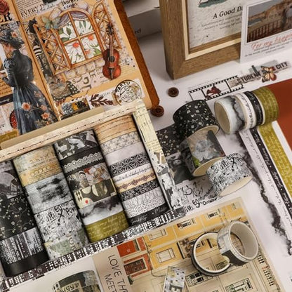 Vintage Washi Tape Set (24 Count)