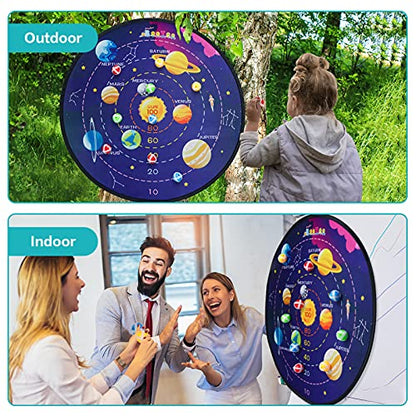 29" Large Dart Board for Kids (12 Count)