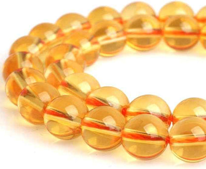 180pcs Adabele Natural Citrine Yellow Crystal Healing Gemstone 4mm (0.16 Inch) Small Round Loose Beads Gem Stone Spacer for DIY Craft Jewelry Making GH2-4