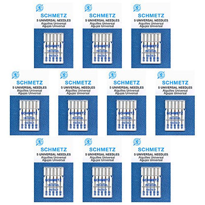 50 Schmetz Universal Sewing Machine Needles (50 Count)