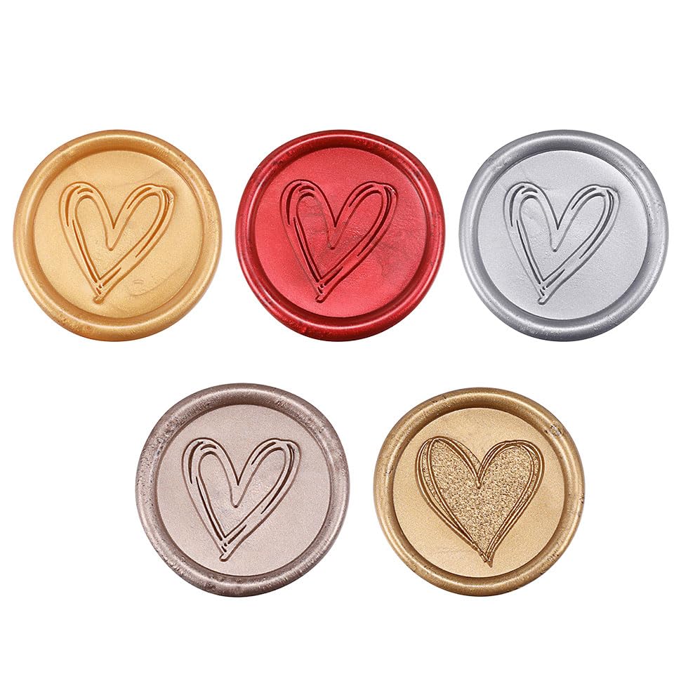 5Pcs Sealing Wax Sticks with Wicks (5 Count)