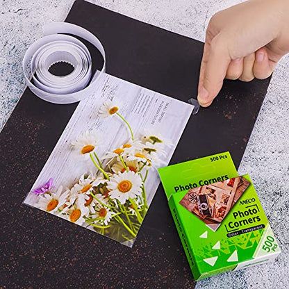 3 Pack Transparent Photo Corners Clear Picture Mounting Corner Stickers for DIY Album