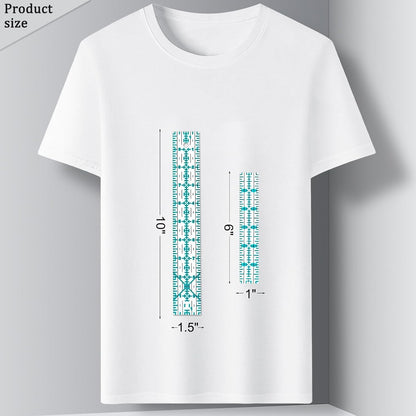 Quilting Rulers, Sewing Ruler, Acrylic Ruler for Sewing and Quilting,Cutting Ruler with Non-Slip Rings (3"x17",1.5"x17",3"x12",1.5"x10",1"x6") (Blue)