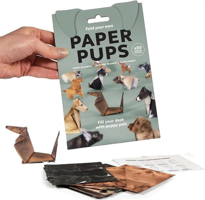 DIY Paper Cats Kit, Cute Kitten Origami Papercraft Kit, 50 Sheets DIY Origami Paper to Fold Cute Cat / Dog / Dinosaur Figures for Teens & Adults, Desk Decoration & Gift for Cat Lovers - Crafty Corner