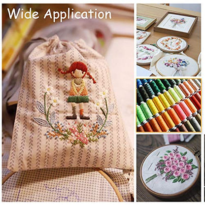 Sewing Thread 100 Colors Sewing Machine and Hand Stitching Polyester for Hand Stitching