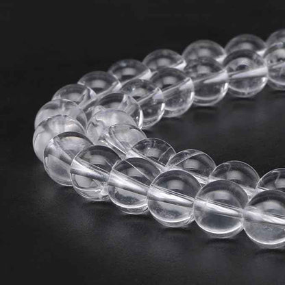 90pcs Adabele Natural Grade A Clear Crystal White Quartz Healing Gemstone 8mm Round Loose Beads Gem Stone Spacer for DIY Craft Jewelry Making GE1-8