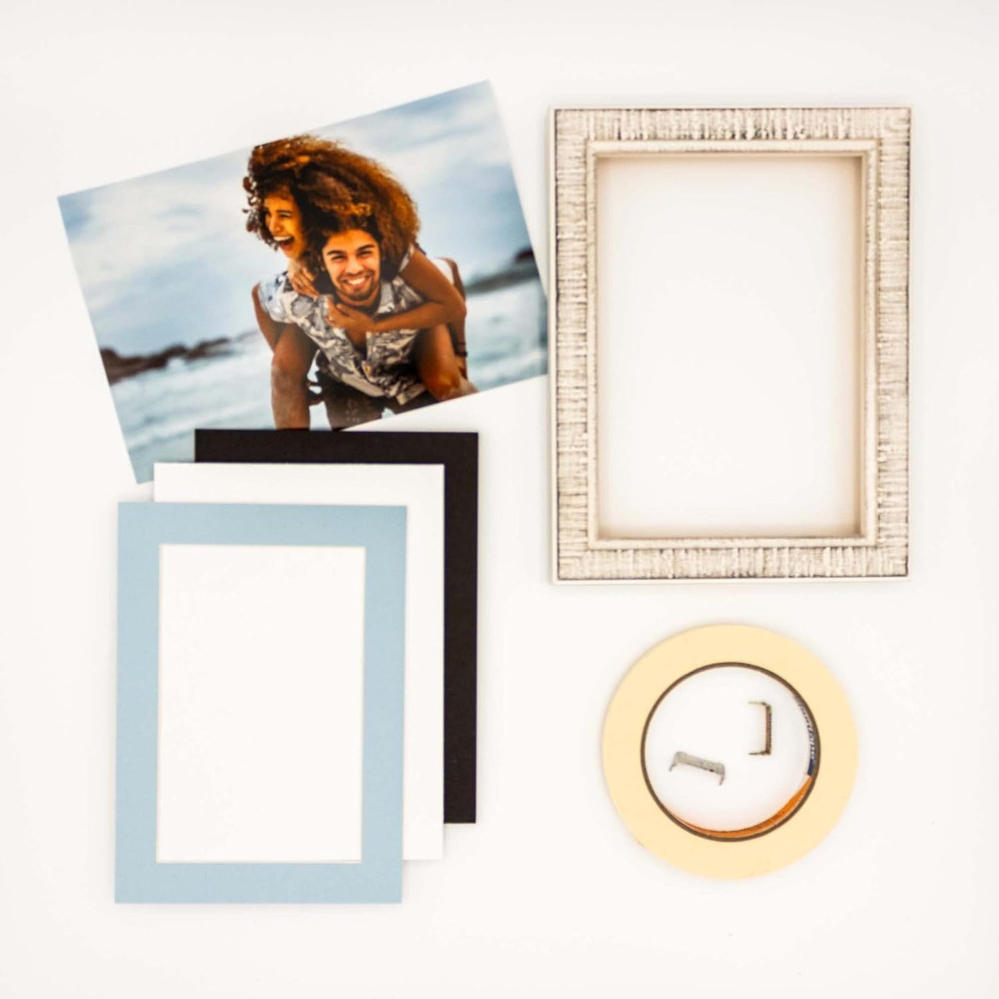 5x7 Mat for 8.5x11 Frame - Precut Mat Board Acid-Free Show Kit with Backing Board, and Clear Bags Baby Blue 5x7 Photo Matte Made to Fit a 8.5x11 Picture Frame Matboard for Framing, Pack of 1 Mat