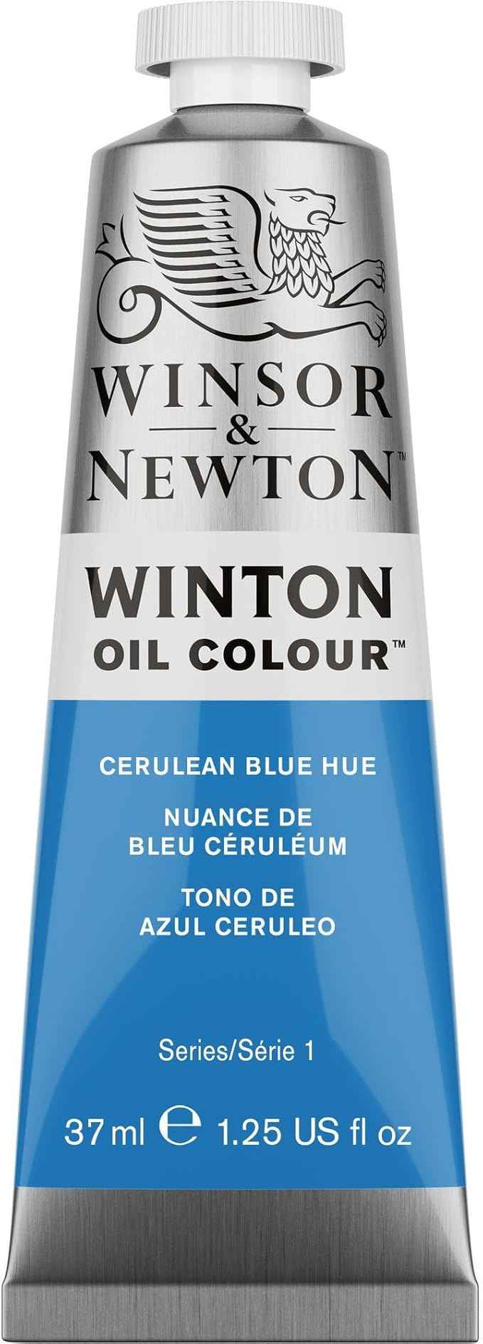 Winsor & Newton Winton Oil Color, 37ml (1.25-oz) Tube, Cerulean Blue Hue