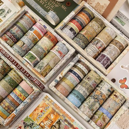 Vintage Washi Tape Set (24 Count)