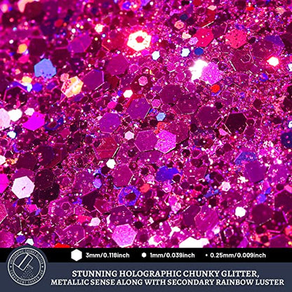 Red Glitter 160G (5.64 Ounce)
