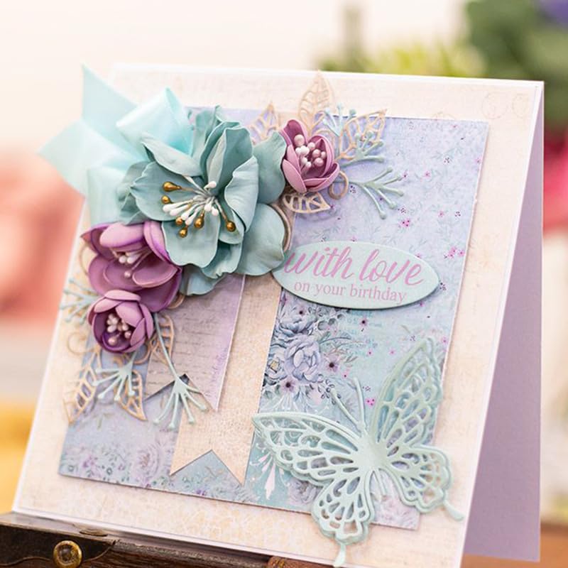 Metal Cutting Dies DIY Embossing Stencil Template Scrapbooking Card Making Mold Photo Album Arts Crafts Tools (3 Count)