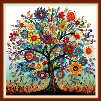 Cross Stitch Stamped Full Embroidery Kits DIY 11CT Cotton Thread Printed DIY Needlepoint Kits Craft Needlework Set Cross