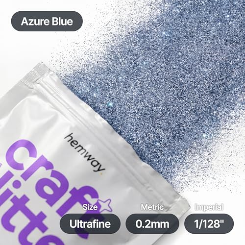 Craft Glitter Azure Blue 100g Ultrafine Glitter (3.5 Ounce)