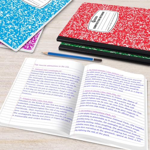 100 Pack Bulk Composition Notebooks (100 Count)