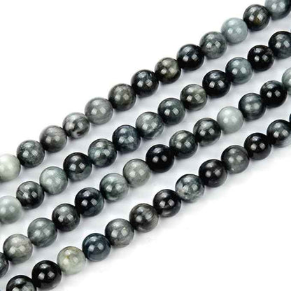 70pcs Adabele Natural Eagle Hawk's Eye Quartz Healing Gemstone 10mm Round Loose Beads Gem Stone Spacer for DIY Craft Jewelry Making GE4-10